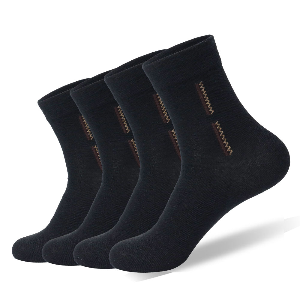 Black men's mid-tube sports socks for summer, thin, breathable, versatile and durable(Twelve pairs)