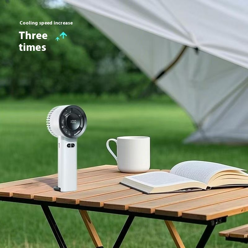 Portable Mini Fan, 5 Speed Handheld Fans, with Power Display and Night light function, USB Rechargeable Battery, Lightweight Personal Cooling for Women Men Indoor Outdoor Travel