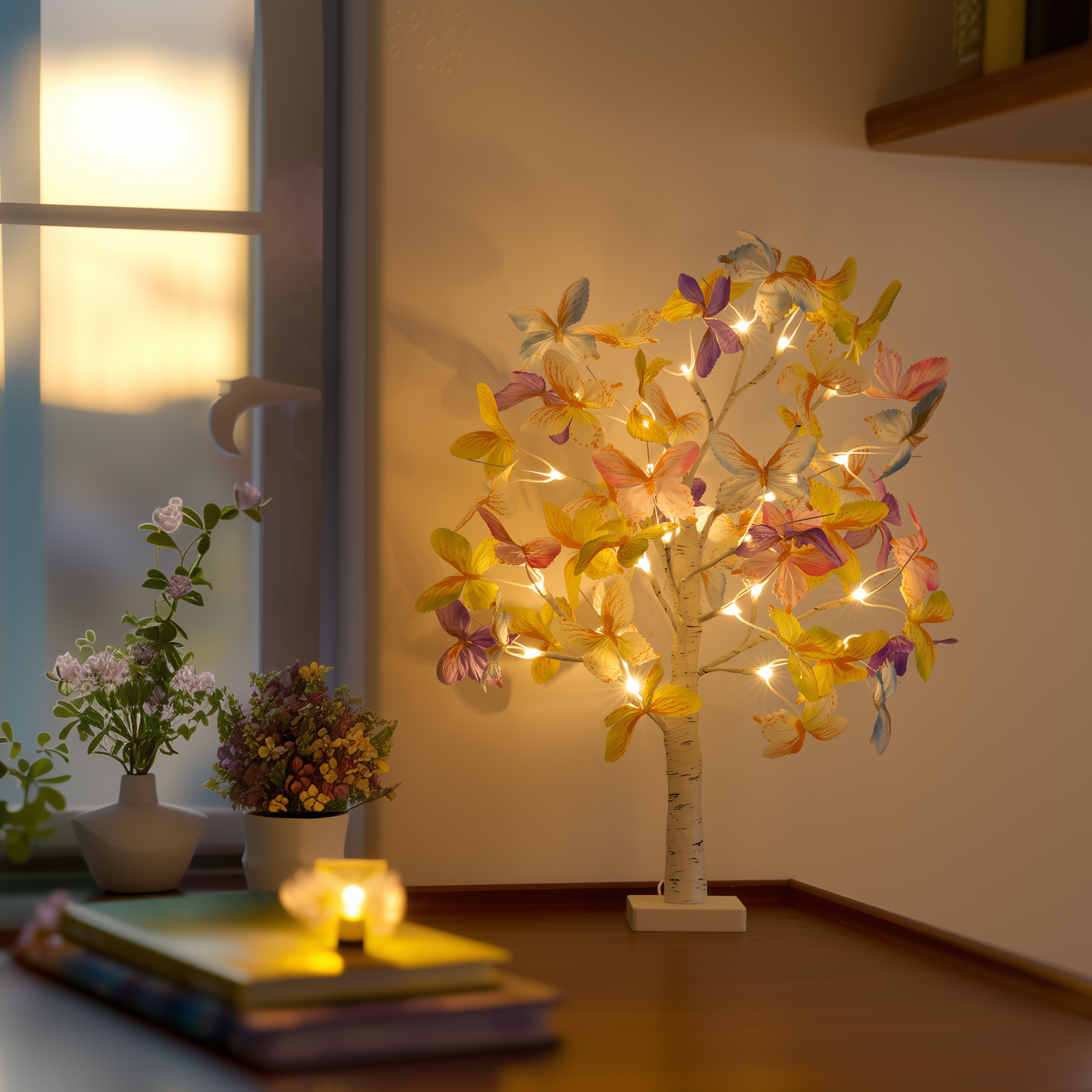 Butterfly Tree Lamp, LED Decorative Light for Bedroom, Living Room, Party, Festival and Gift