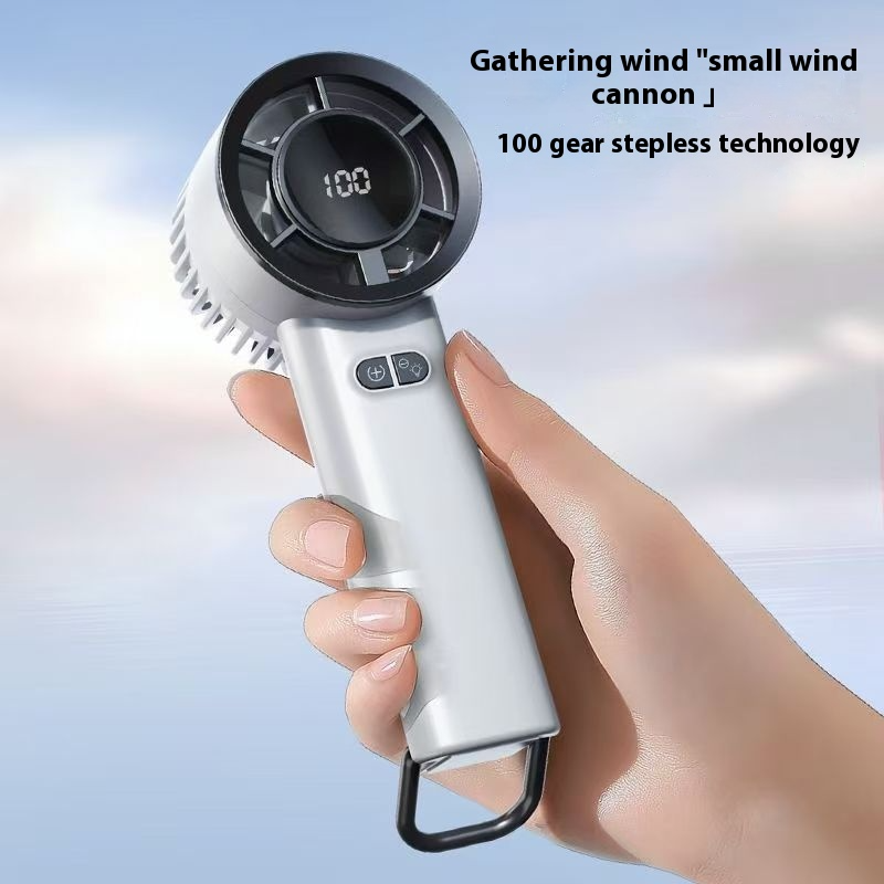 Portable Mini Fan, 5 Speed Handheld Fans, with Power Display and Night light function, USB Rechargeable Battery, Lightweight Personal Cooling for Women Men Indoor Outdoor Travel