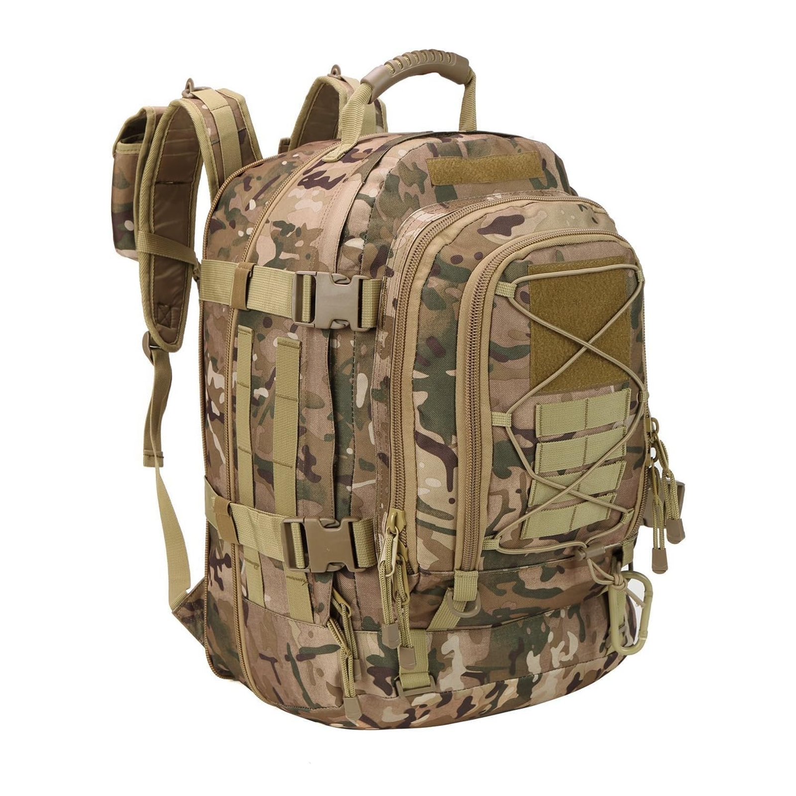 Expandable 40-64L Military Tactical Backpack 3 Day Bag Hiking Gym Sport Camping